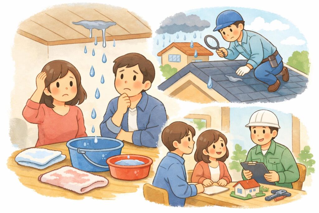 雨漏り調査・修繕 けんおうリノベーション